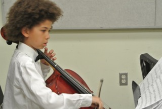 Cellist Pre Concert Warm Up