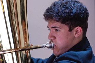 Tubist at a Performance