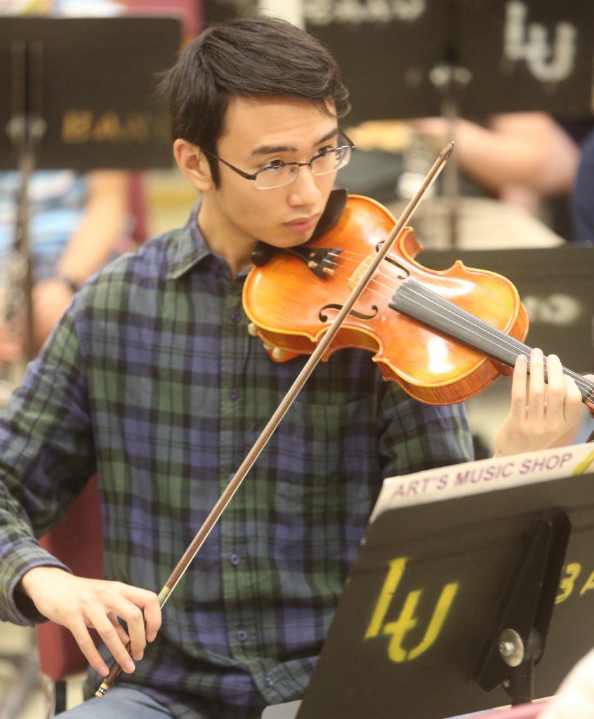 Violinist Practicing